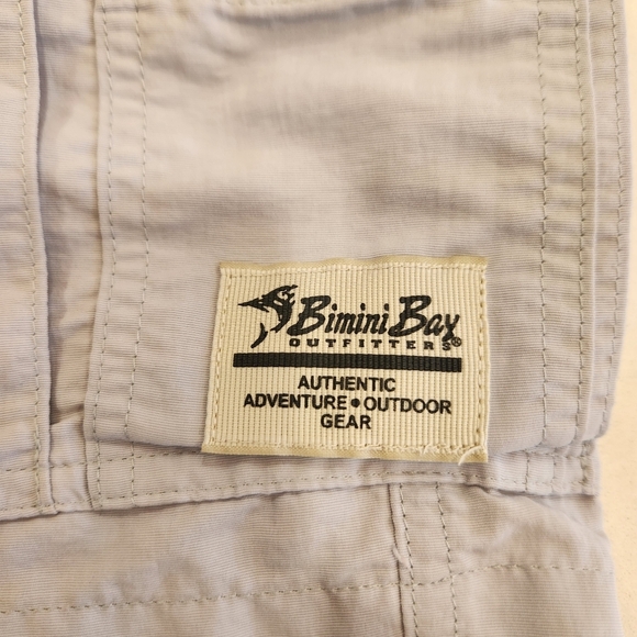 VTG Bimini Bay Shorts Mens 38 Blue Pockets Outdoor Adventure Cargo 100% Nylon - Picture 5 of 12